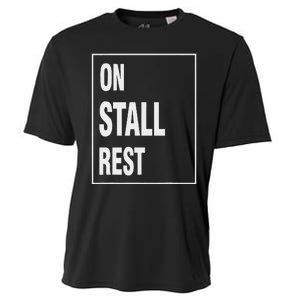 One Stall Rest Funny Quote With Square Frame Shopping. Cooling Performance Crew T-Shirt