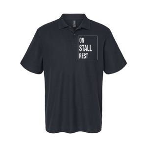 One Stall Rest Funny Quote With Square Frame Shopping. Softstyle Adult Sport Polo