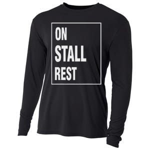 One Stall Rest Funny Quote With Square Frame Shopping. Cooling Performance Long Sleeve Crew