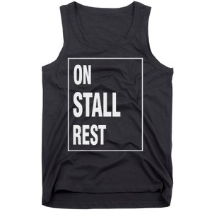 One Stall Rest Funny Quote With Square Frame Shopping. Tank Top