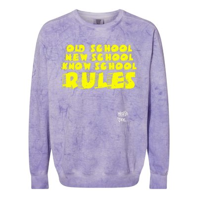 Old School Rap Hip Hop 2000S New School Know School Nas Colorblast Crewneck Sweatshirt