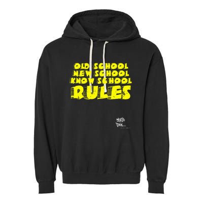 Old School Rap Hip Hop 2000S New School Know School Nas Garment-Dyed Fleece Hoodie