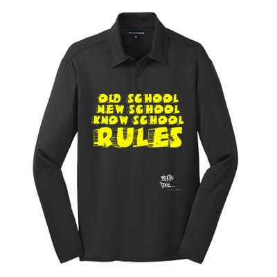 Old School Rap Hip Hop 2000S New School Know School Nas Silk Touch Performance Long Sleeve Polo