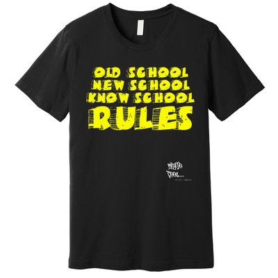 Old School Rap Hip Hop 2000S New School Know School Nas Premium T-Shirt