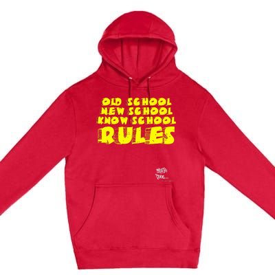 Old School Rap Hip Hop 2000S New School Know School Nas Premium Pullover Hoodie