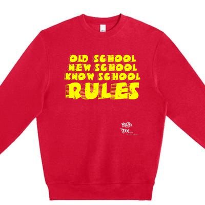 Old School Rap Hip Hop 2000S New School Know School Nas Premium Crewneck Sweatshirt