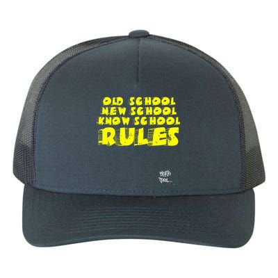 Old School Rap Hip Hop 2000s New School Know School Nas Yupoong Adult 5-Panel Trucker Hat