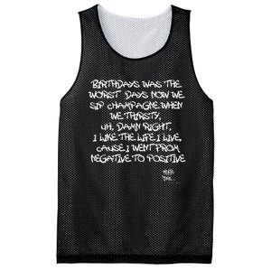 Old School Rap Hip Hop Merch Juicy Positive Quote 90S Mesh Reversible Basketball Jersey Tank