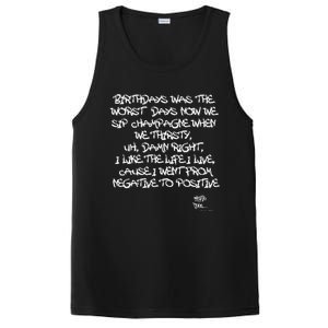 Old School Rap Hip Hop Merch Juicy Positive Quote 90S PosiCharge Competitor Tank