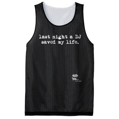 Old School Rap Hip Hop Last Night A Dj Saved My Life 80S Mesh Reversible Basketball Jersey Tank