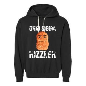 Ohio Sigma Rizzler Meme Rizz Internet Garment-Dyed Fleece Hoodie