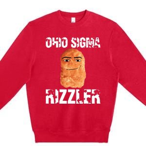 Ohio Sigma Rizzler Meme Rizz Internet Premium Crewneck Sweatshirt