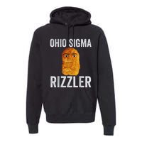 Ohio Sigma Rizzler Funny Meme Chicken Nugget Premium Hoodie