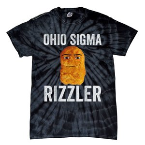 Ohio Sigma Rizzler Funny Meme Chicken Nugget Tie-Dye T-Shirt