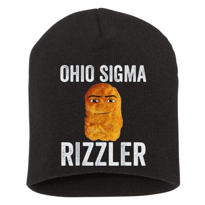 Ohio Sigma Rizzler Funny Meme Chicken Nugget Short Acrylic Beanie