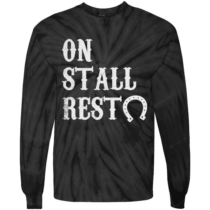 On Stall Rest Horse Tie-Dye Long Sleeve Shirt