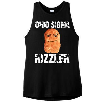 Ohio Sigma Rizzler Meme Rizz Internet Memes Funny Memes Genz Ladies PosiCharge Tri-Blend Wicking Tank