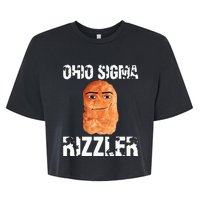 Ohio Sigma Rizzler Meme Rizz Internet Memes Funny Memes Genz Bella+Canvas Jersey Crop Tee