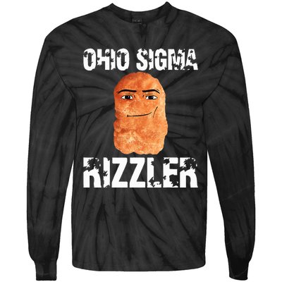 Ohio Sigma Rizzler Meme Rizz Internet Memes Funny Memes Genz Tie-Dye Long Sleeve Shirt