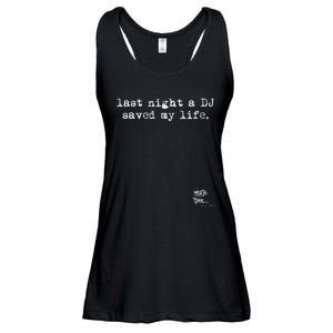 Old School Rap Hip Hop Last Night A Dj Saved My Life 80S Ladies Essential Flowy Tank