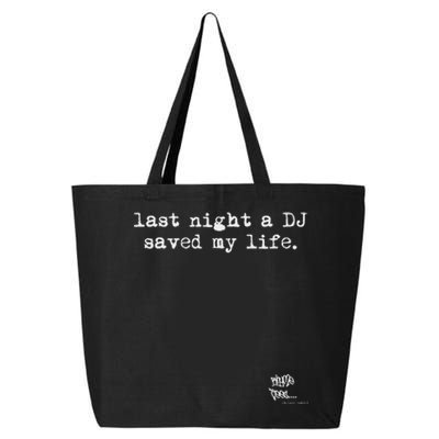 Old School Rap Hip Hop Last Night A Dj Saved My Life 80S 25L Jumbo Tote