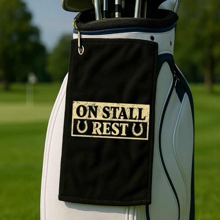 On Stall Rest Horse Golf Towel