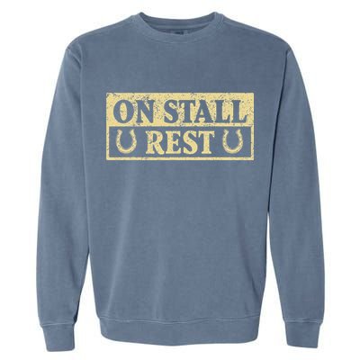 On Stall Rest Horse Garment-Dyed Sweatshirt