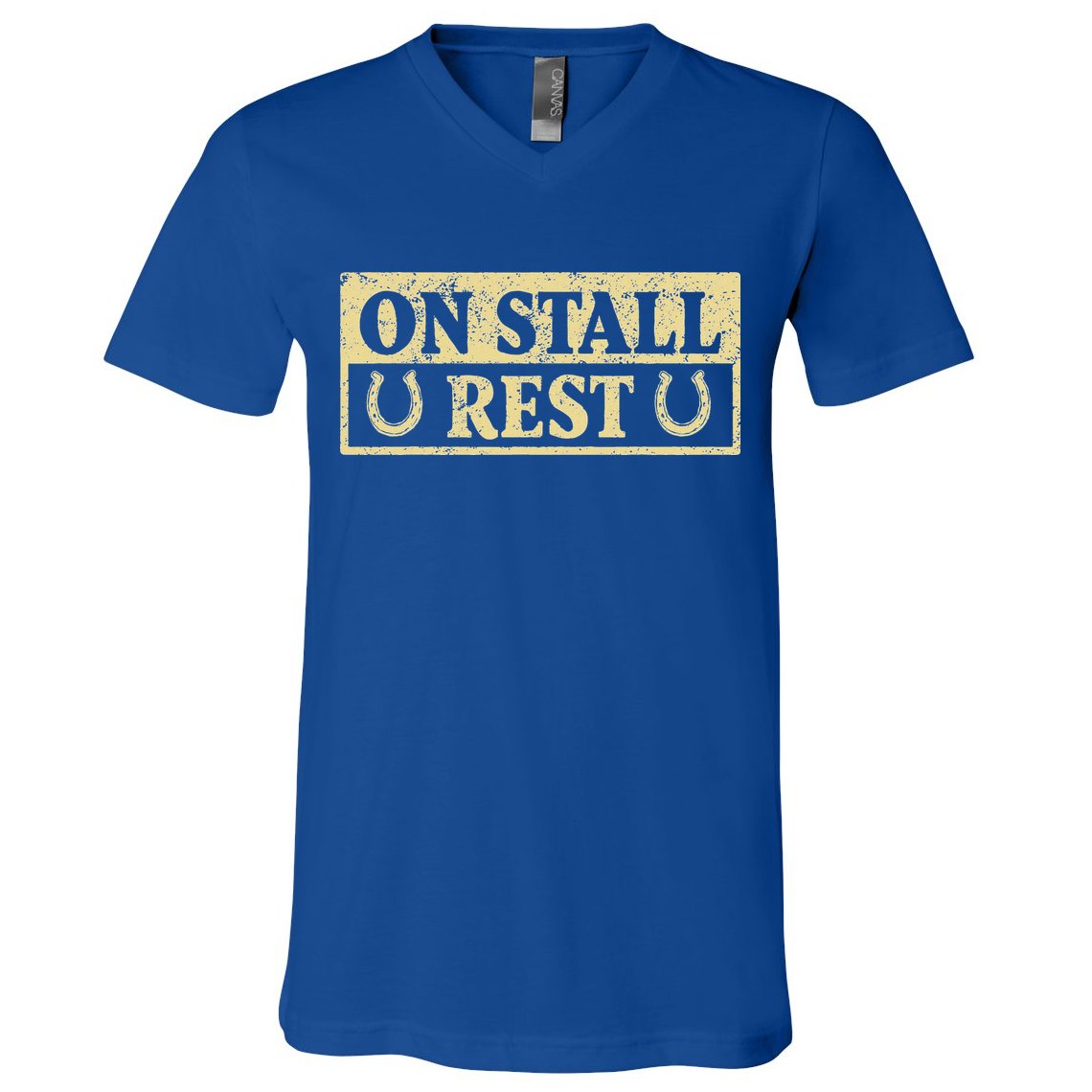 On Stall Rest Horse V-Neck T-Shirt