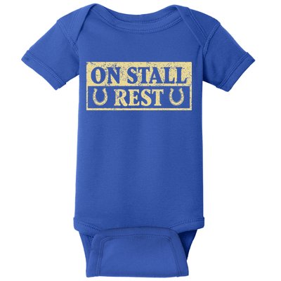 On Stall Rest Horse Baby Bodysuit