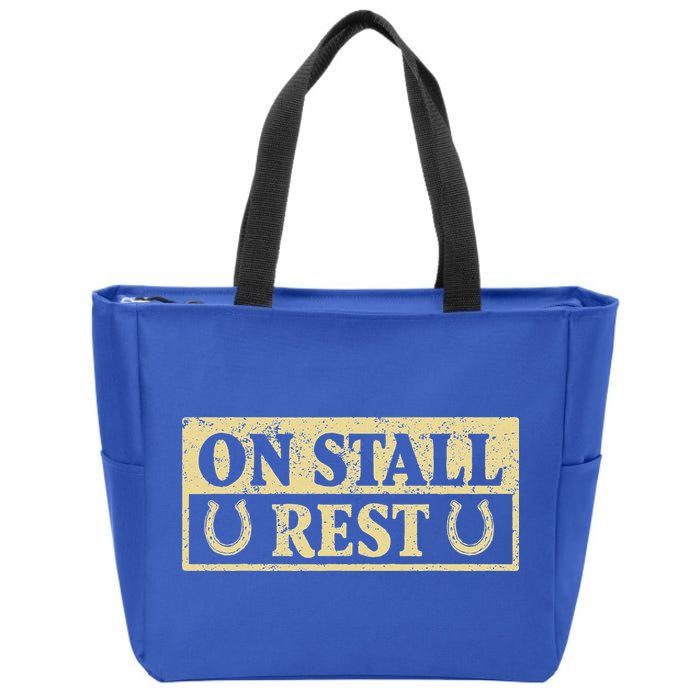 On Stall Rest Horse Zip Tote Bag