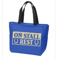 On Stall Rest Horse Zip Tote Bag