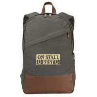 On Stall Rest Horse Cotton Canvas Backpack