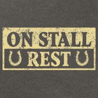 On Stall Rest Horse Cotton Canvas Backpack
