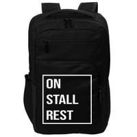On Stall Rest Quote With Square Frame Shopping Team Impact Tech Backpack