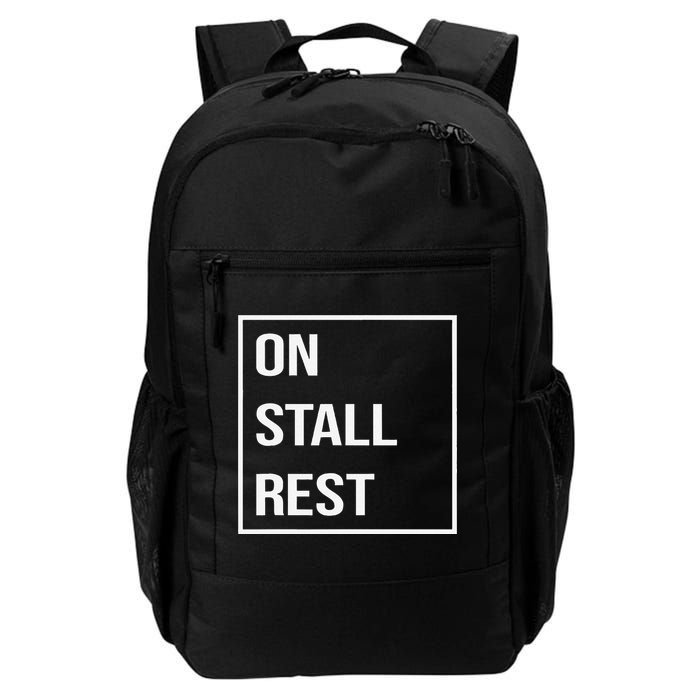 On Stall Rest Quote With Square Frame Shopping Team Backpack