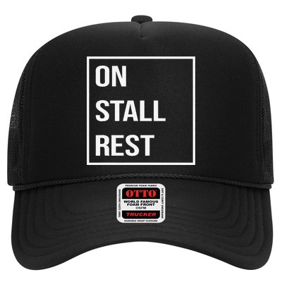 On Stall Rest Quote With Square Frame Shopping Team Hat