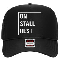 On Stall Rest Quote With Square Frame Shopping Team Hat