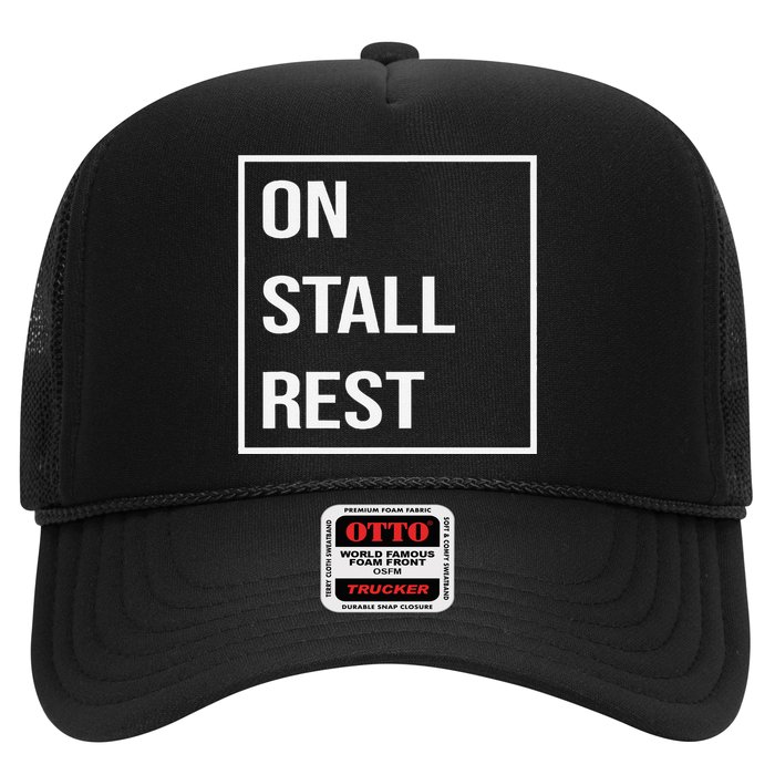 On Stall Rest Quote With Square Frame Shopping Team Hat