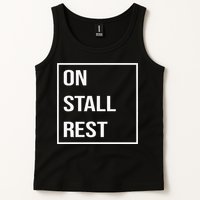 On Stall Rest Quote With Square Frame Shopping Team Tank Top