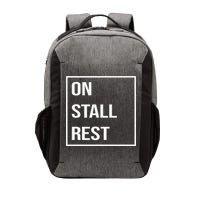 On Stall Rest Quote With Square Frame Shopping Team Vector Backpack