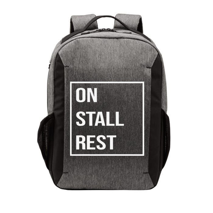 On Stall Rest Quote With Square Frame Shopping Team Vector Backpack