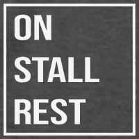 On Stall Rest Quote With Square Frame Shopping Team Vector Backpack