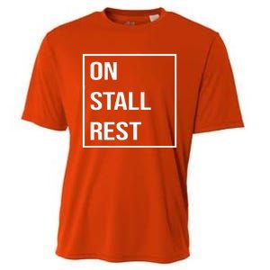 On Stall Rest Quote With Square Frame Shopping Team Cooling Performance Crew T-Shirt