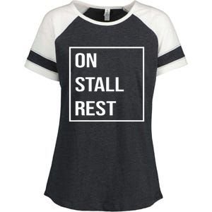 On Stall Rest Quote With Square Frame Shopping Team Enza Ladies Jersey Colorblock Tee