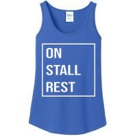 On Stall Rest Quote With Square Frame Shopping Team Ladies Essential Tank