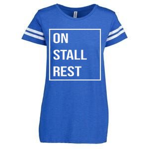 On Stall Rest Quote With Square Frame Shopping Team Enza Ladies Jersey Football T-Shirt