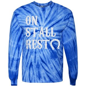 On Stall Rest Horse Tie-Dye Long Sleeve Shirt