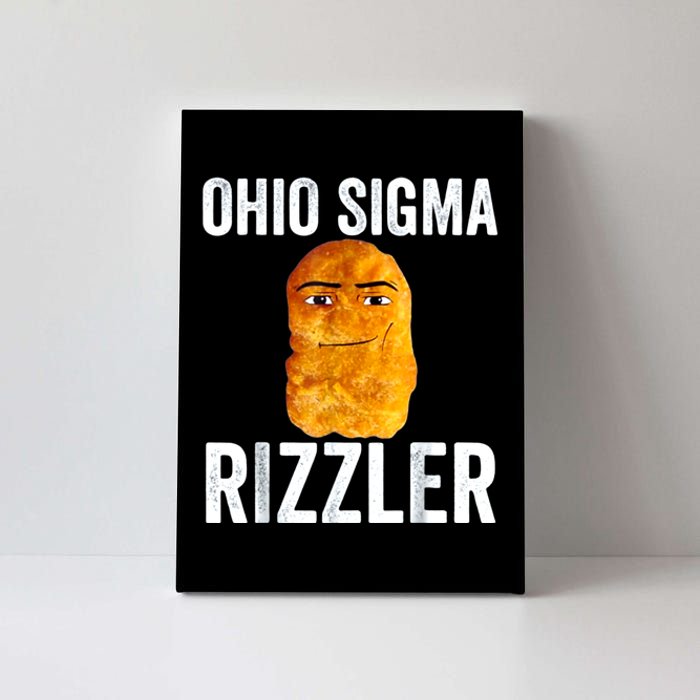 Ohio Sigma Rizzler Funny Meme Chicken Nugget Canvas