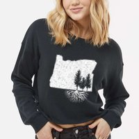Oregon State Roots Cropped Pullover Crew