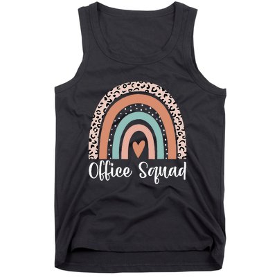 Office Squad Rainbow Administrative Assistants School Team Tank Top